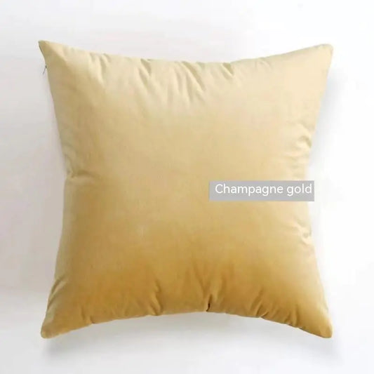 Orange Plaid Cotton and Linen Cushion Pillow Cover