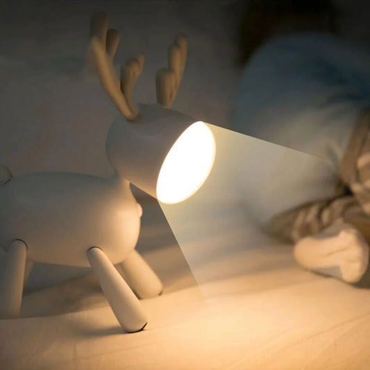 USB Reading Table Lamp - Fawn Night Light for Bedroom