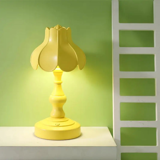 European Retro Lotus LED Night Light for Bedroom