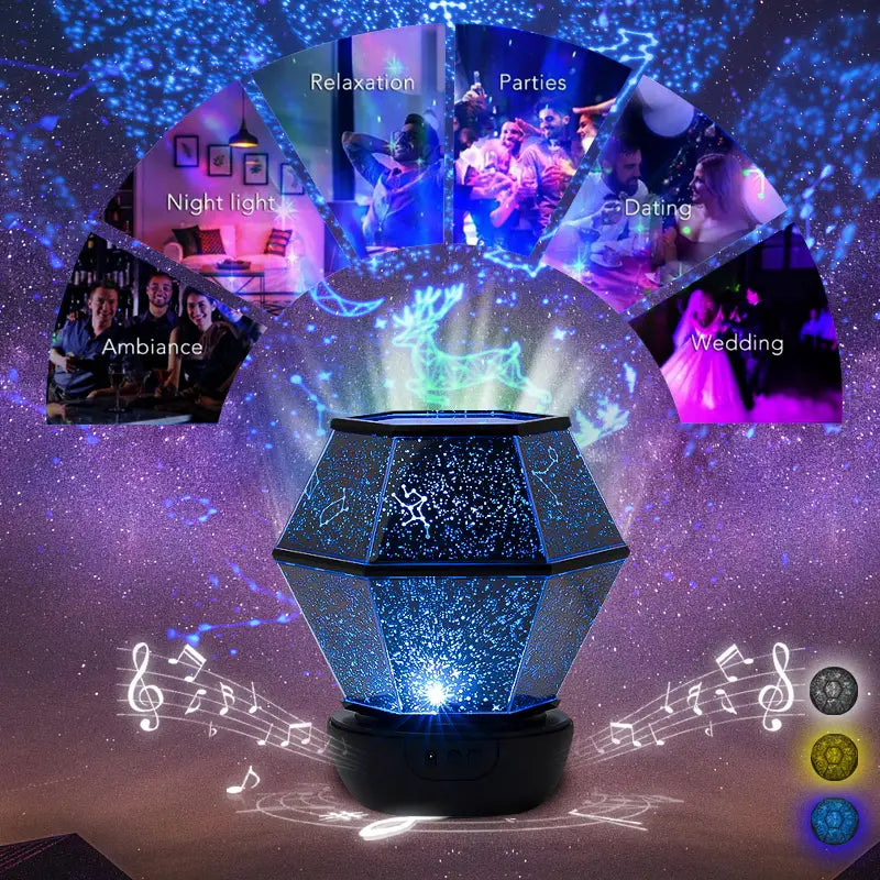 Star Projector Galaxy Light for Bedroom Night Lamp