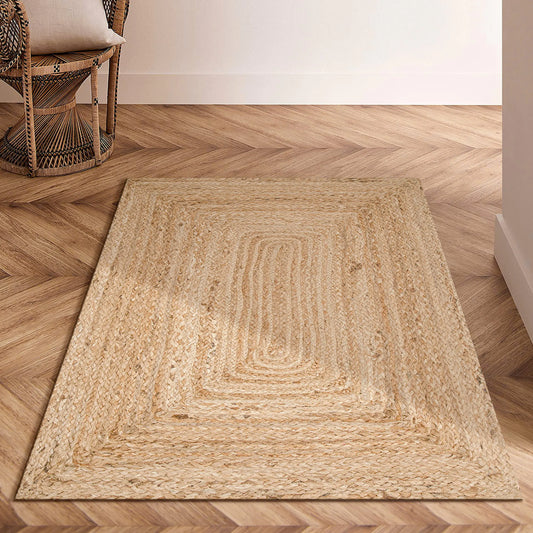 Ramanta Home Hand Woven Jute Braided Rug 2x3 - Natural Boho Reversible Floor Carpet for Living Room Farmhouse Accent Rugs for Kitchen Nursery Kids Room Bedroom Patio - 24X36 Inch