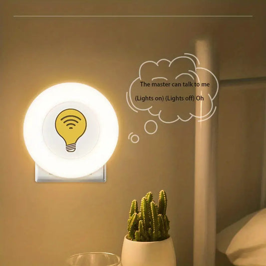 USB Voice Control Night Light for Bedroom Atmosphere