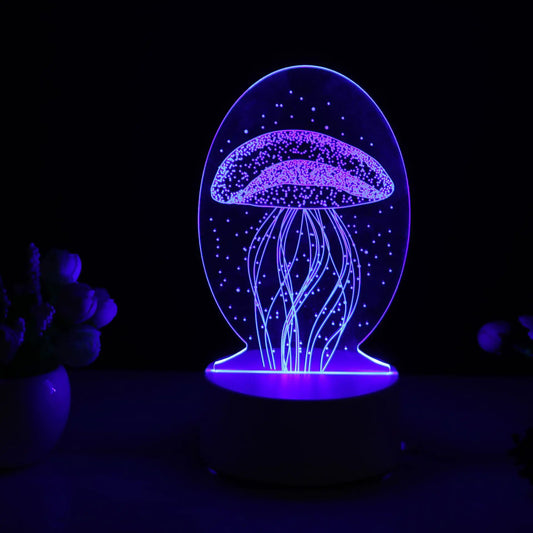 Creative LED Cartoon Night Light for Bedroom (3D)