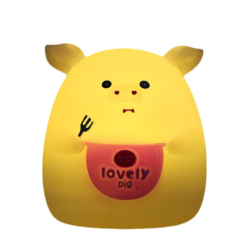 Cute Cartoon Pig Night Light - Creative Bedroom Gift
