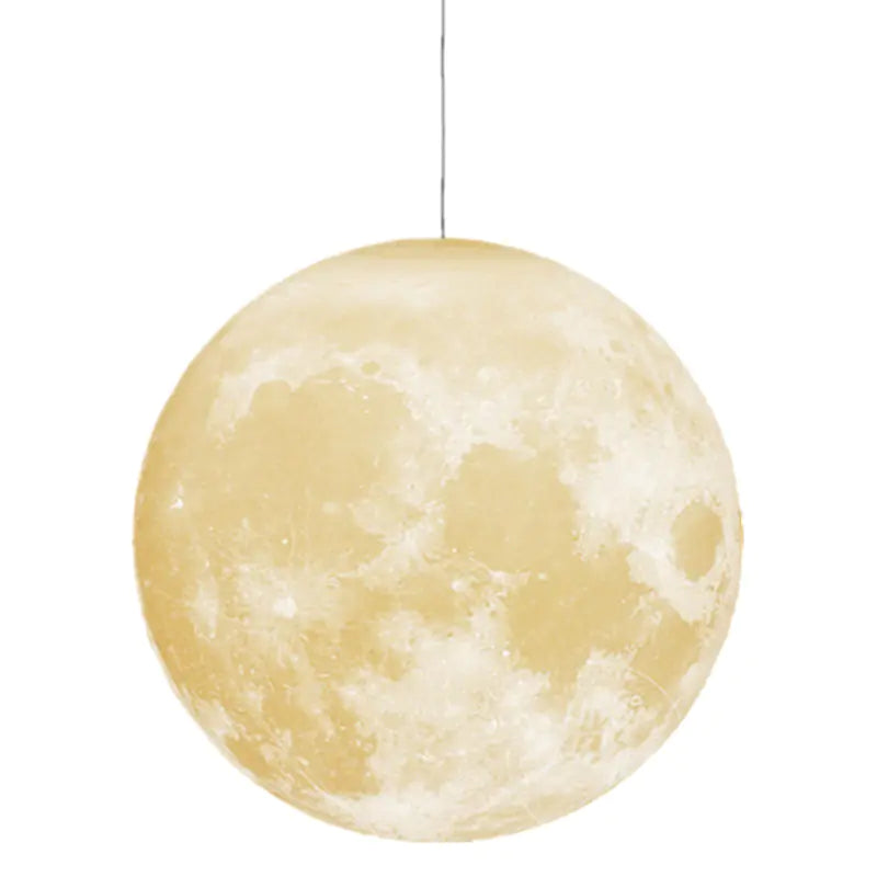 3D Printed Moon Pendant Light for Bedroom and Dining