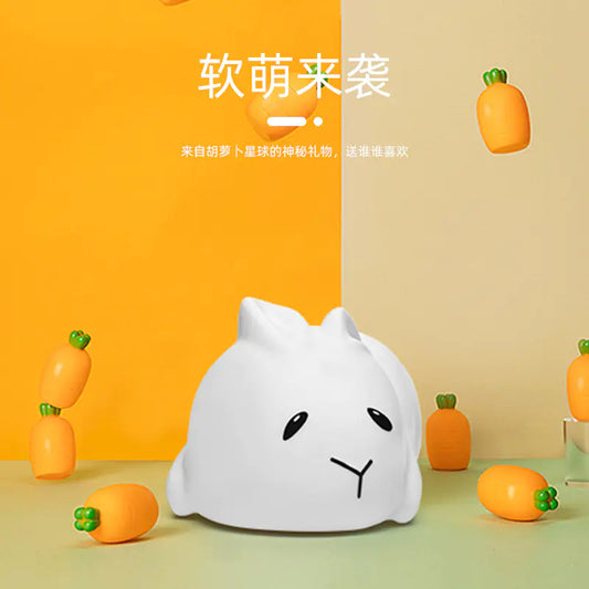 Creative Silicone LED Rabbit Night Light for Bedroom