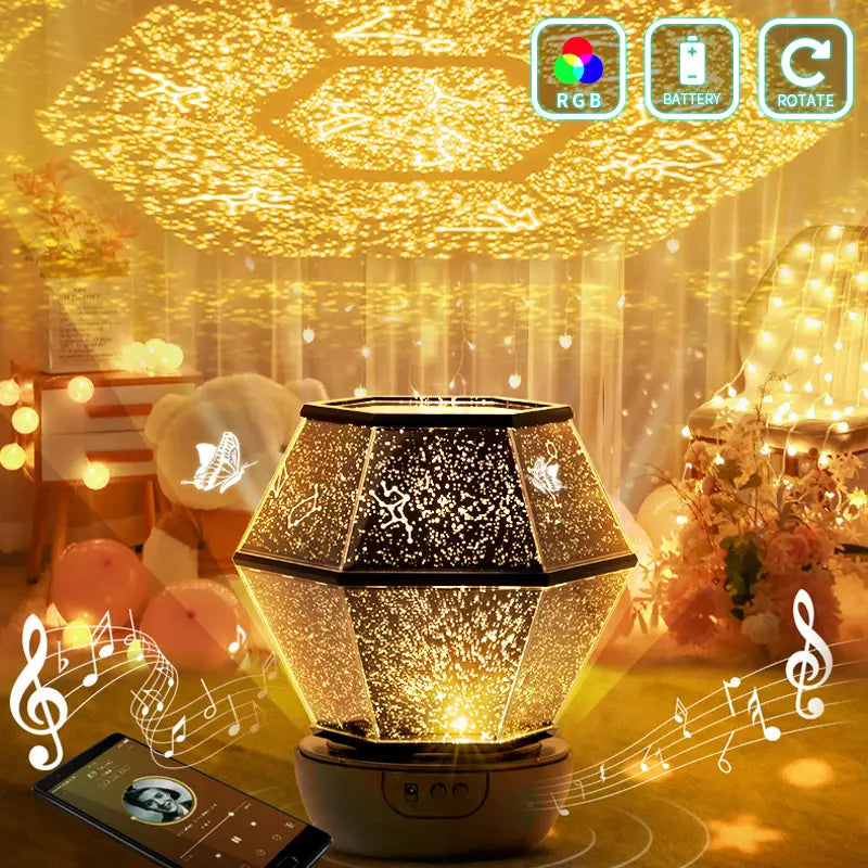 Star Projector Galaxy Light for Bedroom Night Lamp