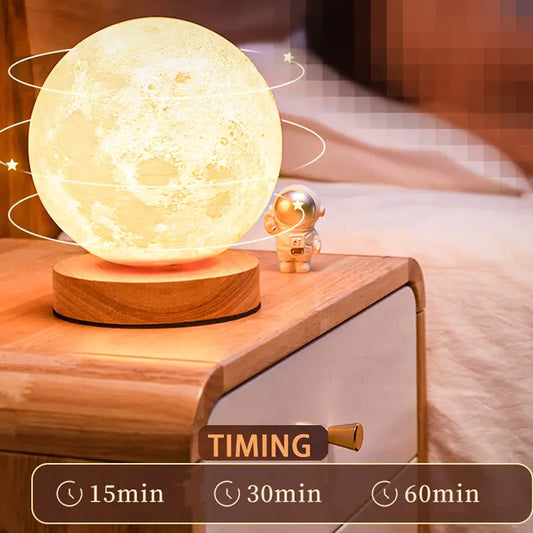 Rotating Moon Atmosphere Night Light for Bedroom