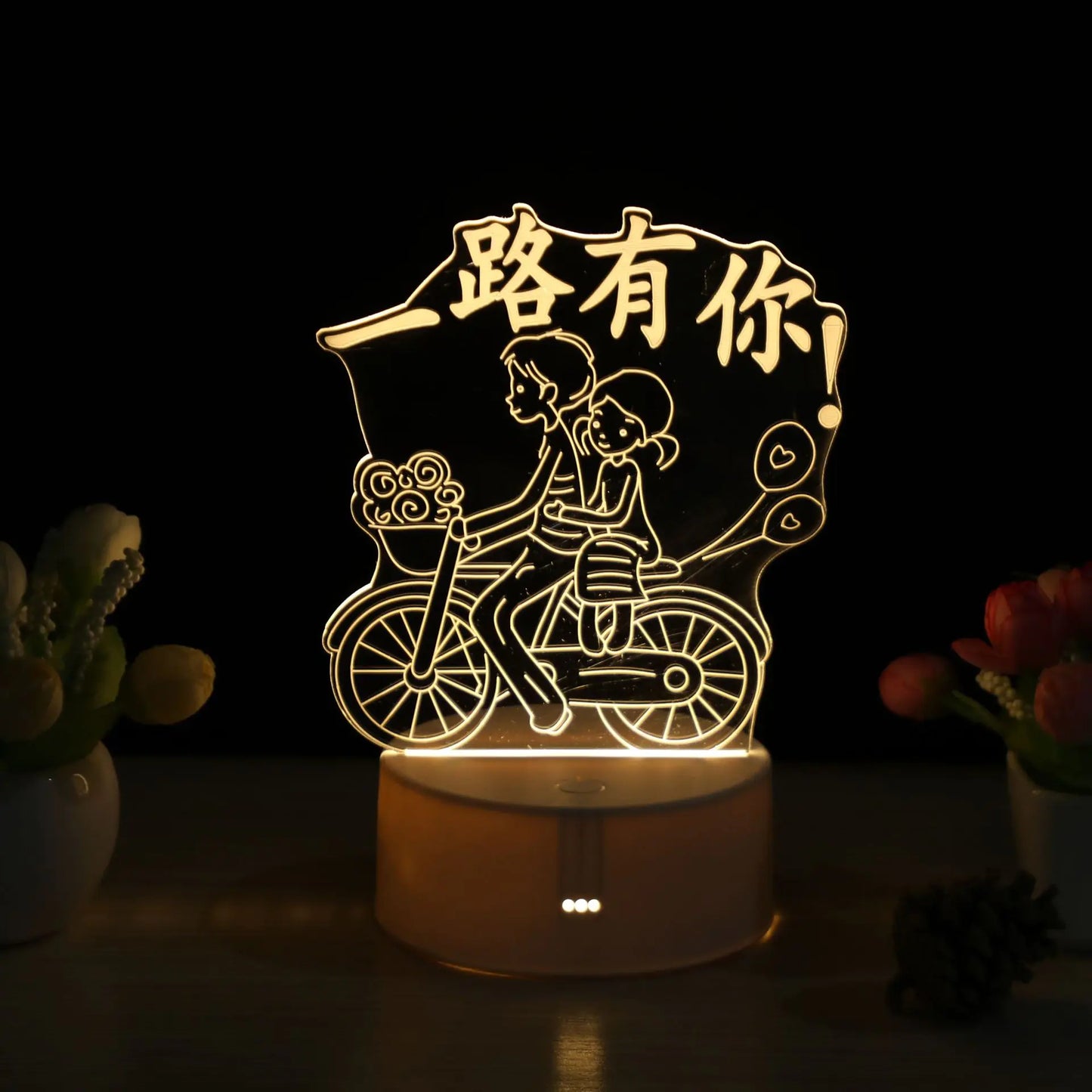 Creative LED Cartoon Night Light for Bedroom (3D)