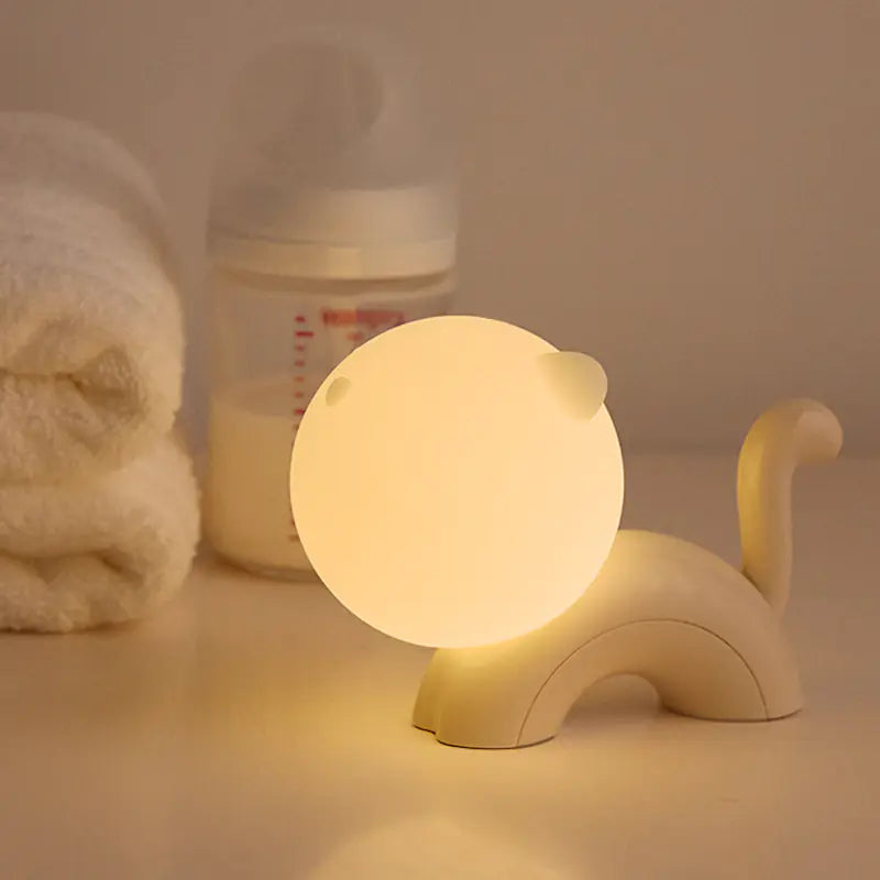 Cartoon Cat Small Charging Night Light for Bedroom