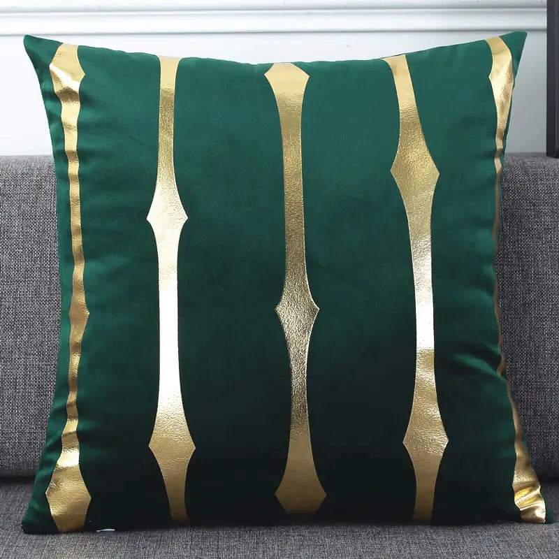 Holland Velvet Bronzing Flannel Throw Pillow Cover