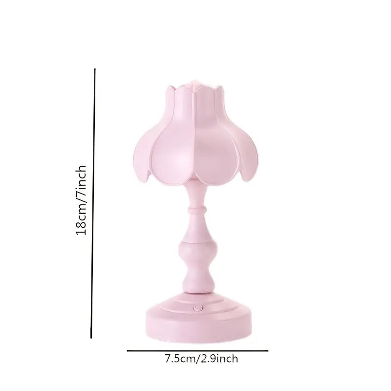 European Retro Lotus LED Night Light for Bedroom