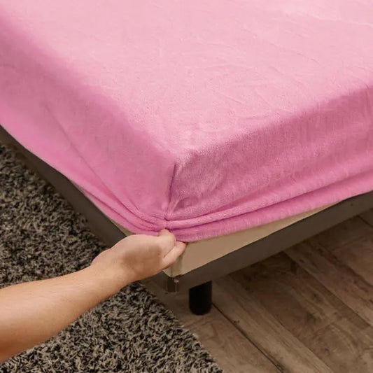 Warm Velvet Stretch Fitted Sheet for Winter Comfort