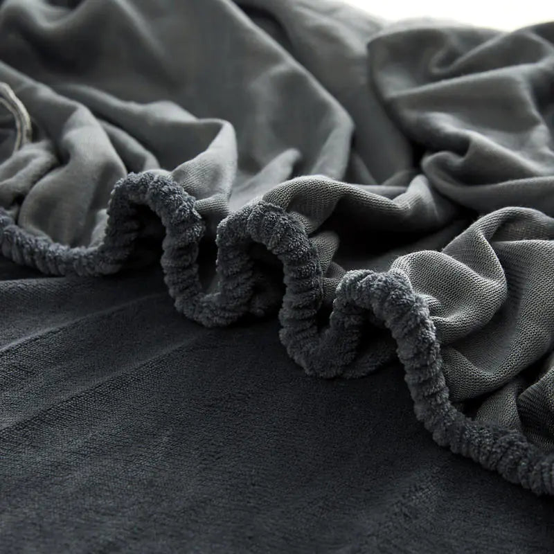 Warm Velvet Stretch Fitted Sheet for Winter Comfort