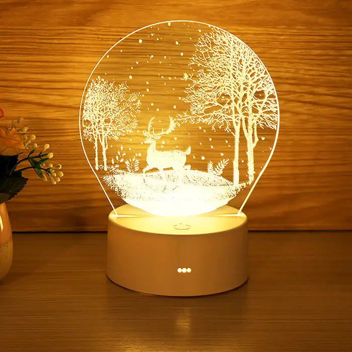 Creative LED Cartoon Night Light for Bedroom (3D)