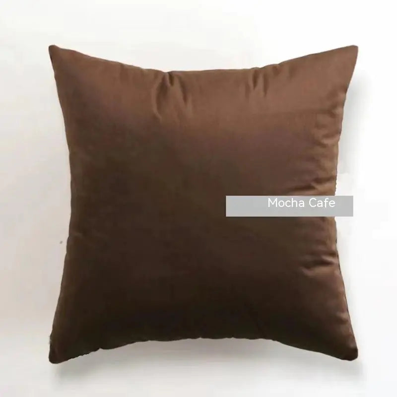 Orange Plaid Cotton and Linen Cushion Pillow Cover