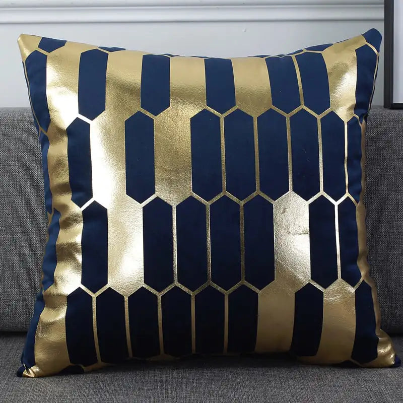 Holland Velvet Bronzing Flannel Throw Pillow Cover