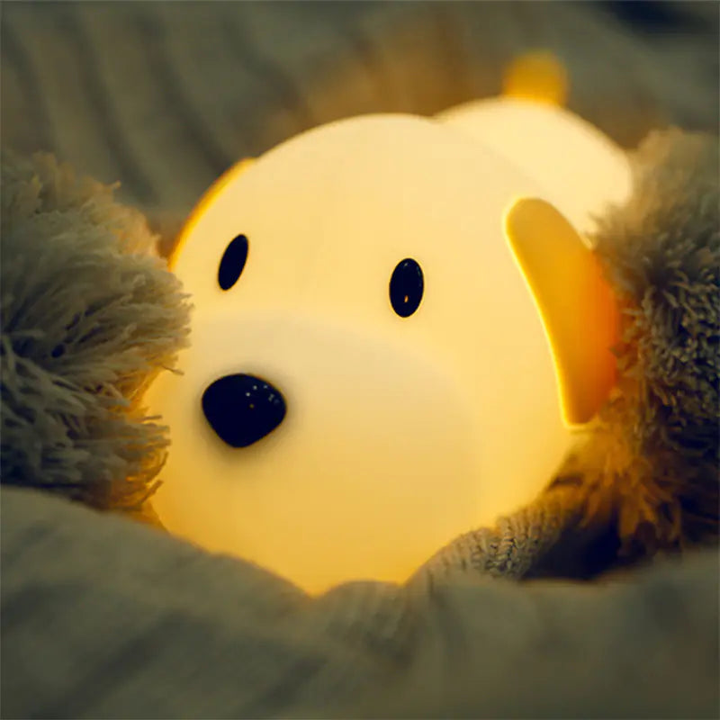 Silicone Dog Night Light for Bedroom and Bedside