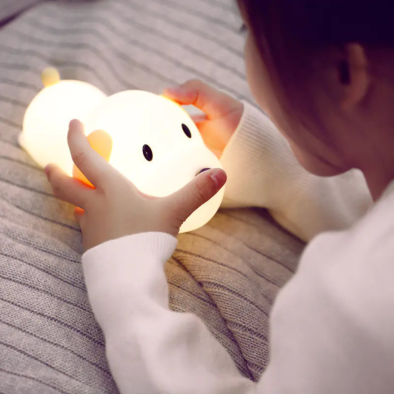 Silicone Dog Night Light for Bedroom and Bedside