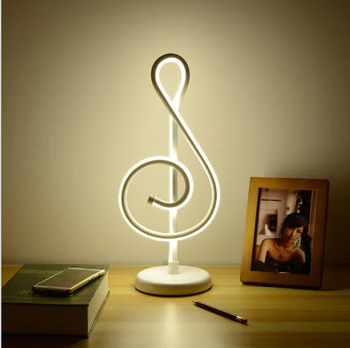 Musical Note LED Night Light for Bedroom Decor