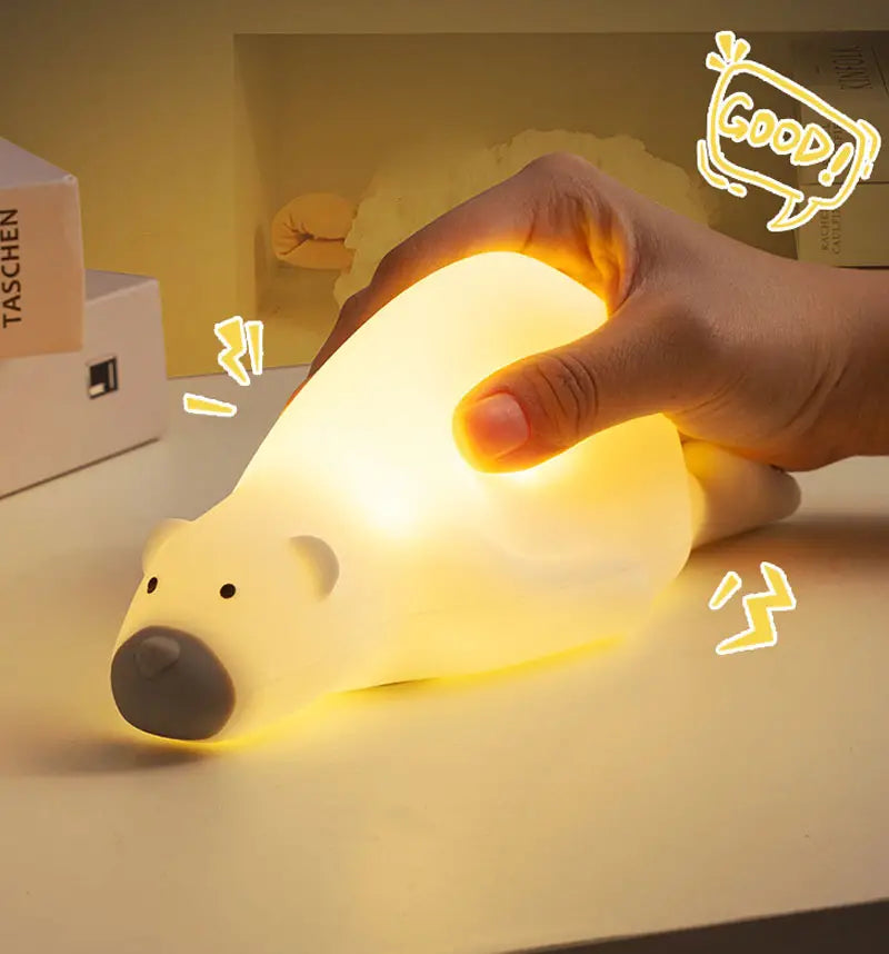Silicone Pat Lamp Night Light for Kids' Bedroom