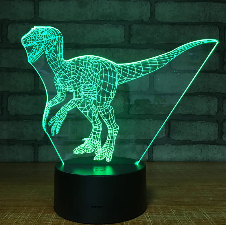 Dinosaur Table Lamp and Night Light for Bedroom