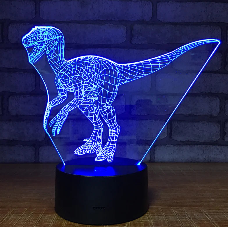 Dinosaur Table Lamp and Night Light for Bedroom
