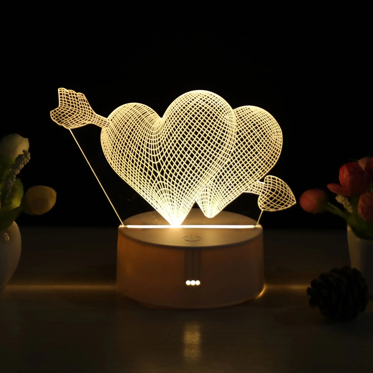 Creative LED Cartoon Night Light for Bedroom (3D)