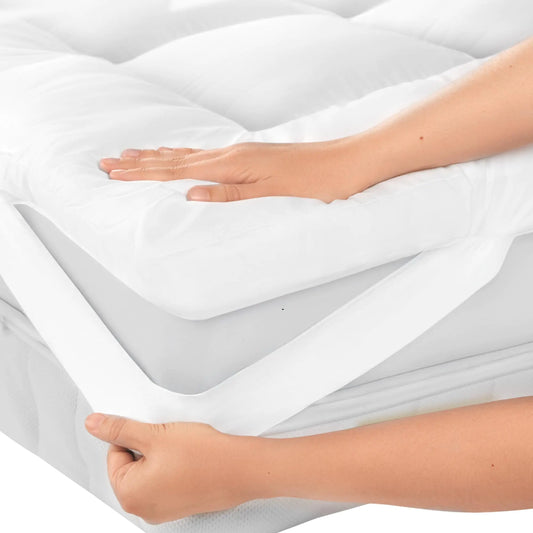 Ultra Soft 2 Inch Twin XL Mattress Topper - Cloud-Like Mattress Pad for Back Pain Relief - Machine Washable - Breathable Cooling Material for Hot Sleepers
