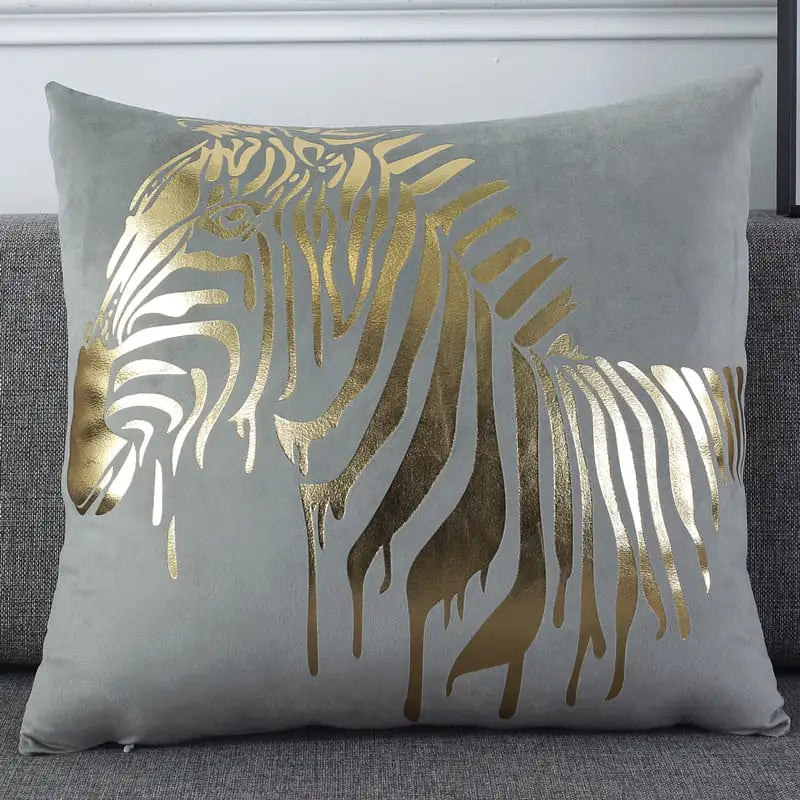 Holland Velvet Bronzing Flannel Throw Pillow Cover
